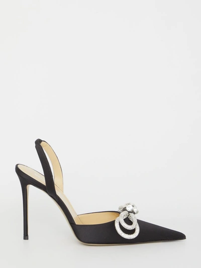 Shop Mach & Mach Double Bow Slingback In Black