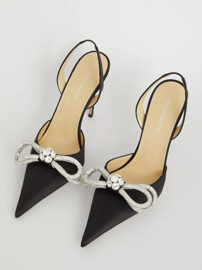 Shop Mach & Mach Double Bow Slingback In Black