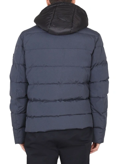 Shop Fay Double Front Down Jacket In Blue