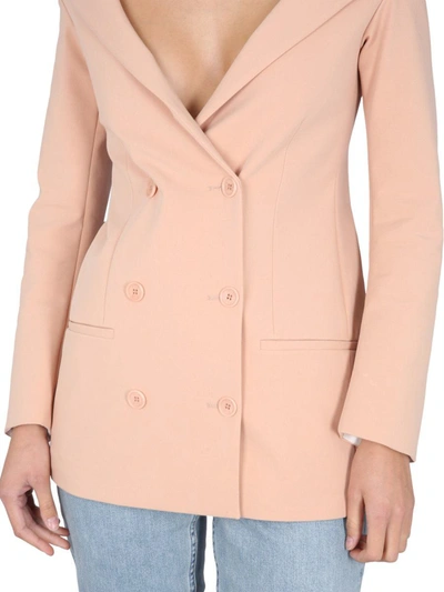 Shop Philosophy Di Lorenzo Serafini Double-breasted Jacket In Pink