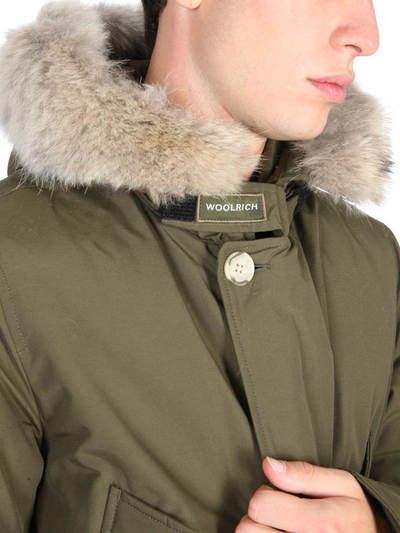 Shop Woolrich Down Jacket "arctic" In Green