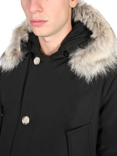 Shop Woolrich Down Jacket "arctic" In Black