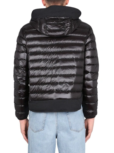 Shop Add Down Jacket With Hood In Black