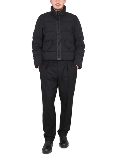 Shop Ten C Down Jacket With Removable Sleeves In Black