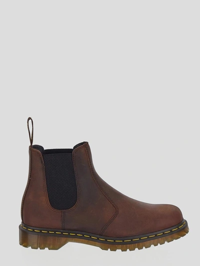 Shop Dr. Martens' Dr Martens Boots In <p>dr Martens Brown Shoes With Round Toe