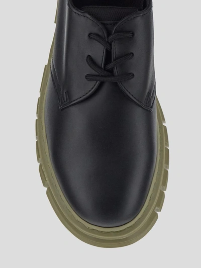 Shop Dr. Martens' Dr Martens Boots In <p>dr Martens Low Boot In Black Leather With Pistachio Rubber Sole