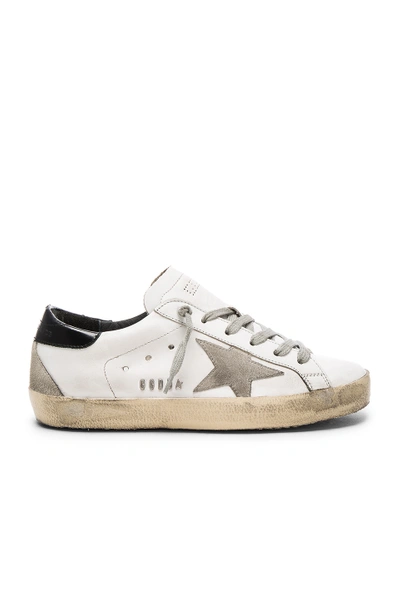 Shop Golden Goose Superstar Trainer In White & Black & Cream