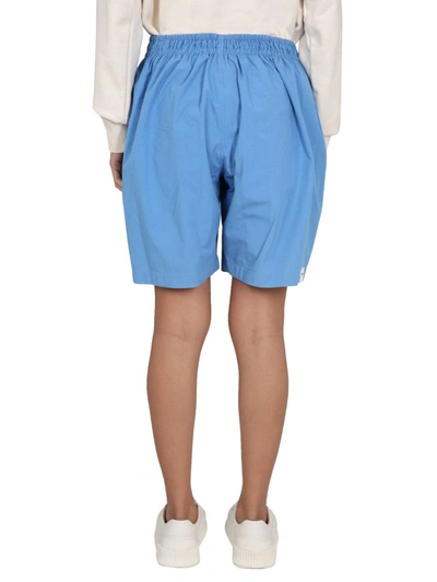 Shop Jil Sander Drawstring Shorts In Blue