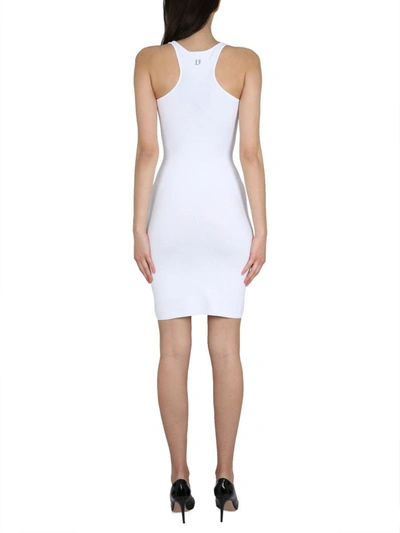 Shop Dsquared2 Dress Cut Out In White
