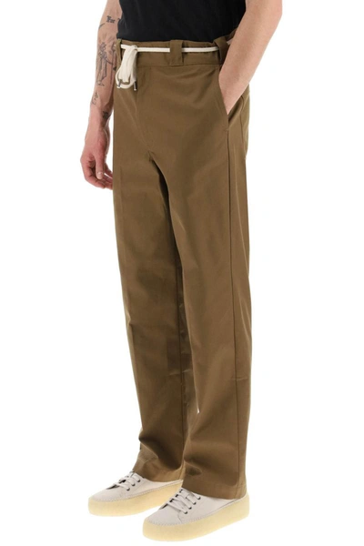 Shop Drôle De Monsieur Drole De Monsieur 'le Pantalon Twill' Pants In Brown