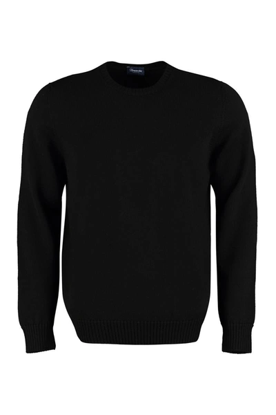 Shop Drumohr Merinos Wool Pullover In Black