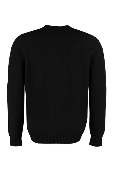 Shop Drumohr Merinos Wool Pullover In Black