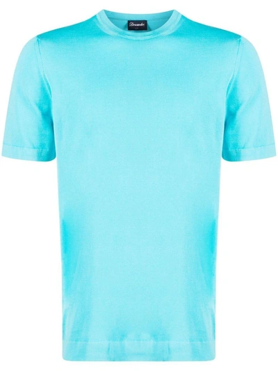 Shop Drumohr T-shirt In Blue