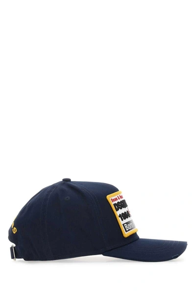 Dsquared2 Logo-patch Baseball Cap In Blue