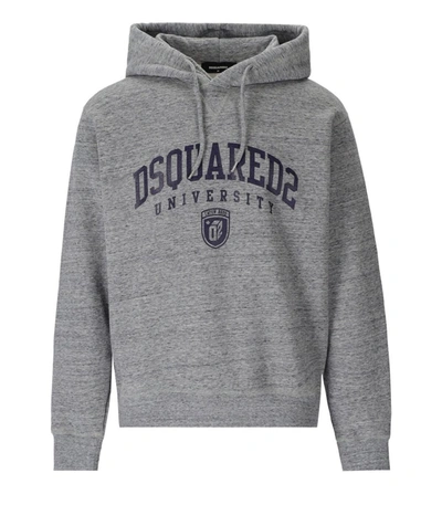 Shop Dsquared2 Cool Fit Melange Grey Hoodie