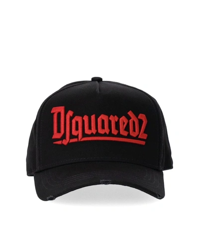 Shop Dsquared2 Gothic Black Baseball Cap