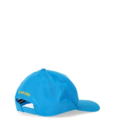 Shop Dsquared2 Technicolor Light Blue Baseball Cap