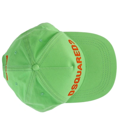 Shop Dsquared2 Technicolor Acid Green Baseball Cap