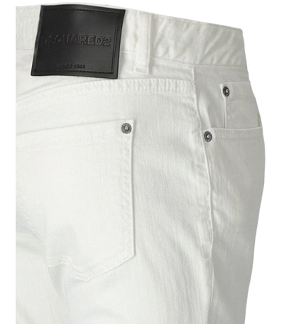 Dsquared2 Logo-patch Flared Jeans In White