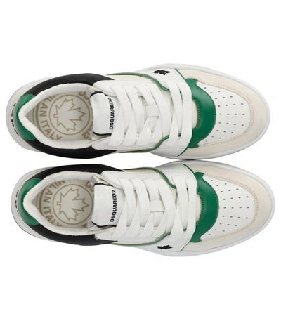 Shop Dsquared2 Spiker White Green Sneaker