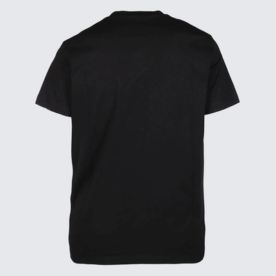 Shop Dsquared2 Black Cotton T-sihrt In <p>black Cotton T-shirt From  Featuring Round Collar, Short Sleeves, Straight Hem, Regular