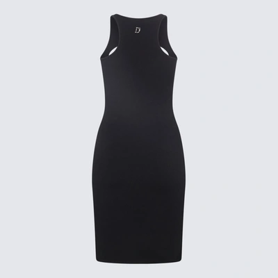 Shop Dsquared2 Black Viscose Blend Dress