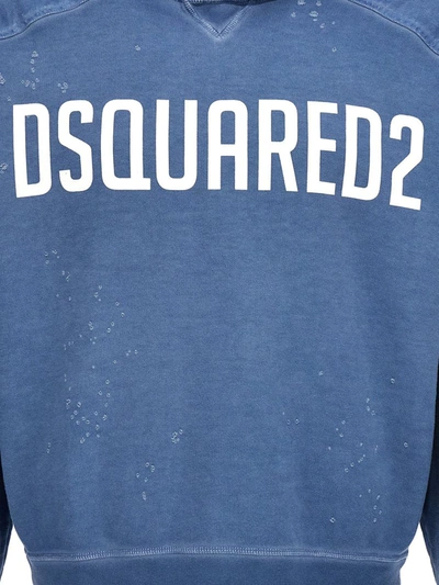 Shop Dsquared2 Cipro Fit Hoodie In Blue