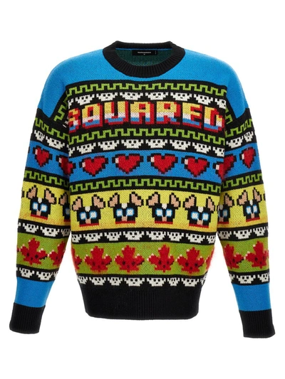 Shop Dsquared2 Ciro Sweater In Multicolor