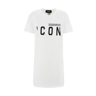 Shop Dsquared2 Dress In White