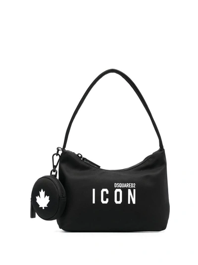 Shop Dsquared2 Icon Hobo Mini Bag In Black