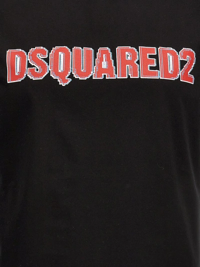 Shop Dsquared2 Logo Print T-shirt In Black