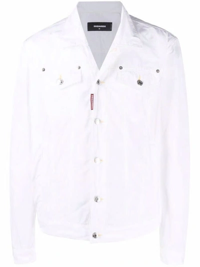 Shop Dsquared2 Outerwear In White