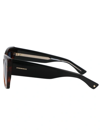 Shop Dsquared2 Sunglasses In Ex408 Brown Horn