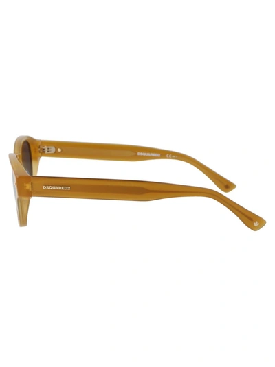 Shop Dsquared2 Sunglasses In Ft4ir Miele Oro