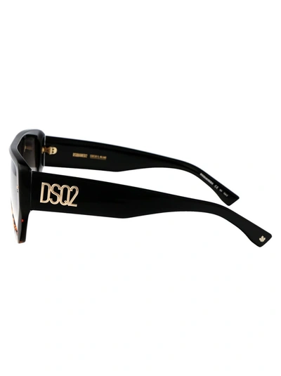 Shop Dsquared2 Sunglasses In Wr79k Black Havana