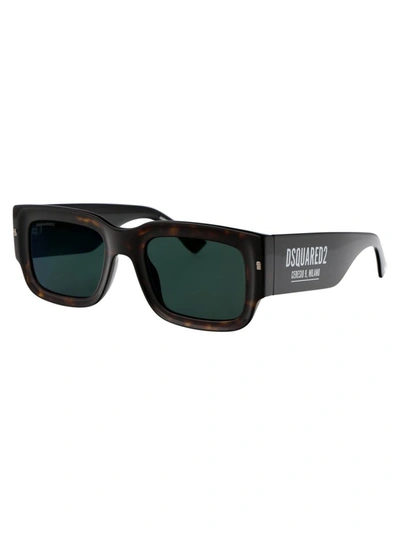 Shop Dsquared2 Sunglasses In 581mt Havana Black