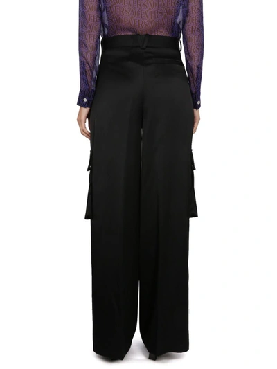 Shop Versace Duchesse Pants In Black