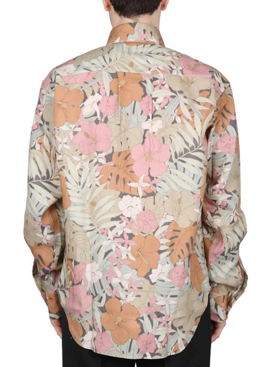 Shop Tom Ford Dusty Hibiscus Shirt In Multicolor