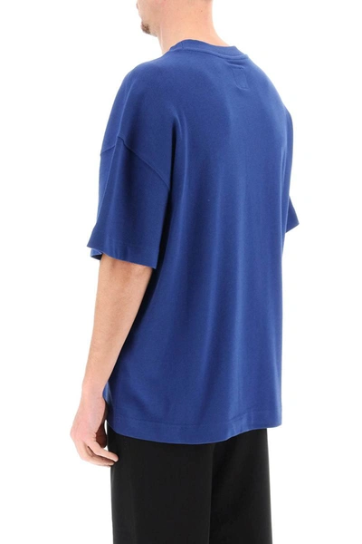 Shop Emporio Armani 'wild' Oversized T-shirt In Blue