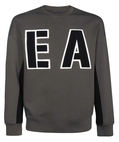 Shop Emporio Armani Ea7  Logo Sweatshirt In Grey