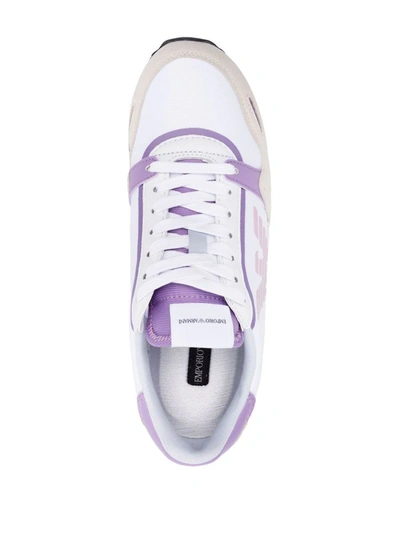 Shop Emporio Armani Sneakers In Purple