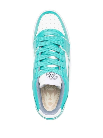Shop Enterprise Japan Rocket M - Low Sneaker Calf In Light Blue