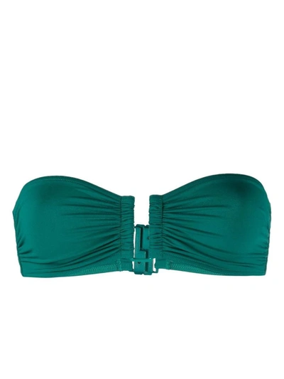 Shop Eres Bandeau Bikini Top In Green