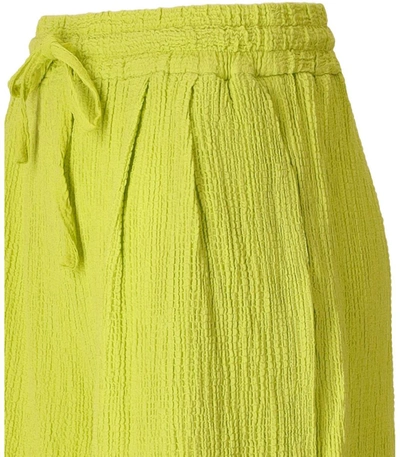 Shop Essentiel Antwerp Didim Lime Bermuda Shorts In Yellow