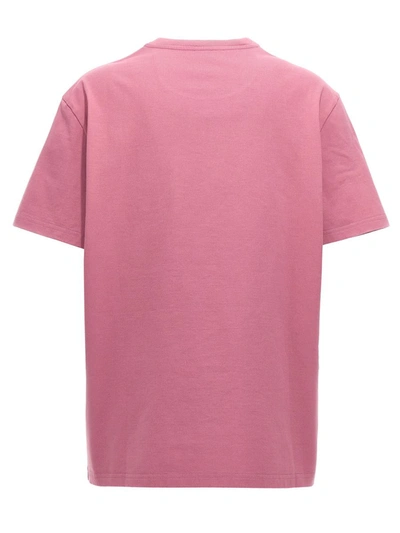 Shop Etro Embroidered Logo T-shirt In Purple