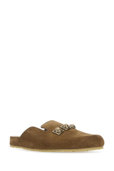 Shop Etro Slippers In Camel