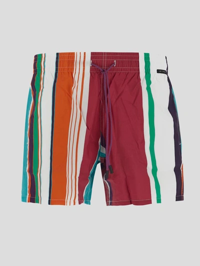 Shop Etro Swimming Shorts In Red