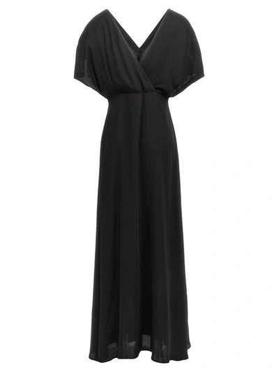 Shop Fabiana Filippi Long Dress In Black