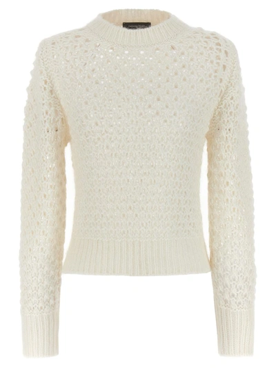 Shop Fabiana Filippi Tricot Sweater In White