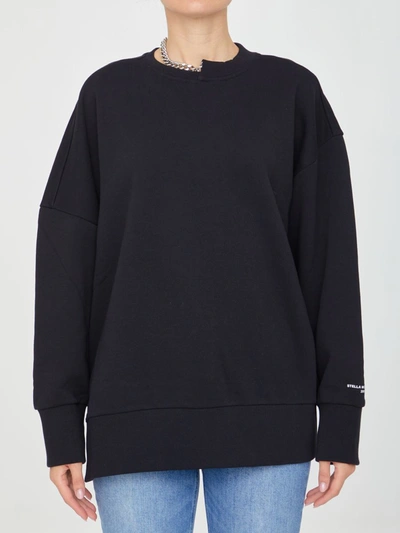 Shop Stella Mccartney Falabella Black Sweatshirt